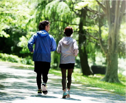 自然の中のランニング