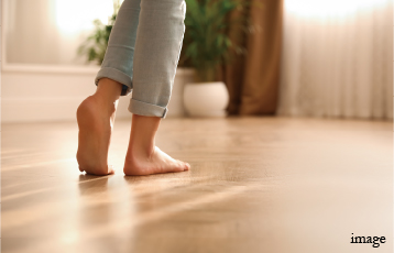 リビング温水床暖房