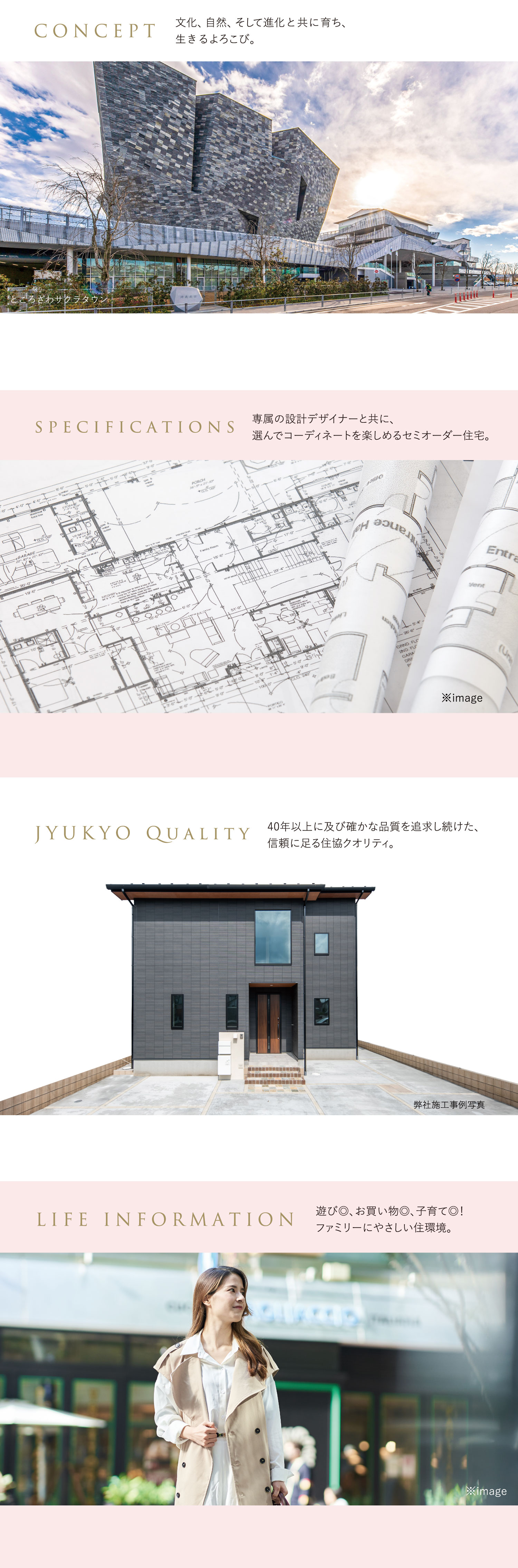 CONCEPT,SPECIFICATIONS,JYUKYOQUALITY,LIFEINFORMATION